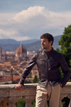 Elton Gold Nappa Dark Brown man Barone firenze - 3