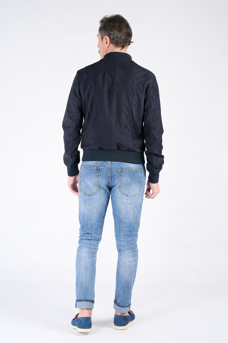 Enrico Suede Blue man Barone firenze - 9