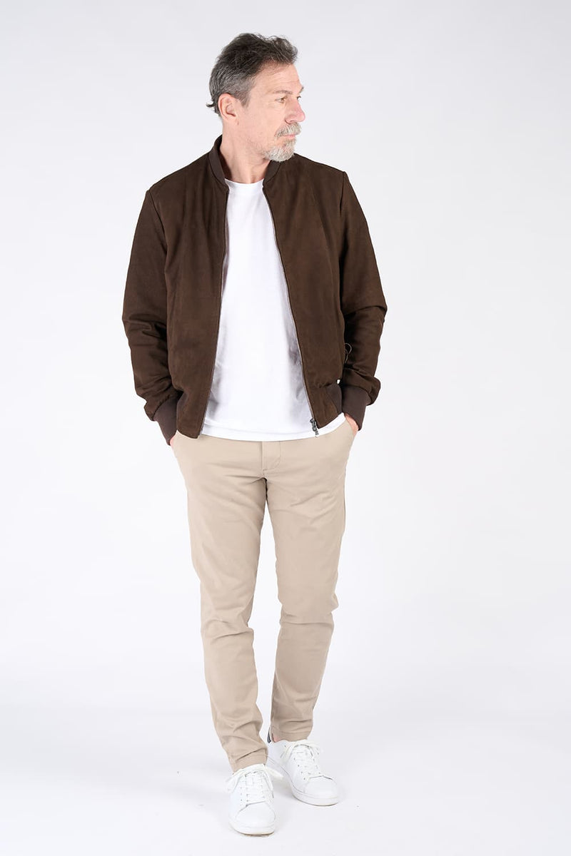 Enrico Dark Brown Suede man Barone firenze - 7