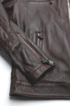 Michele Leather Jacket with Stitching man Barone firenze - 4