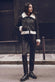 Ginevra Black Shearling Style  woman Barone firenze - 1