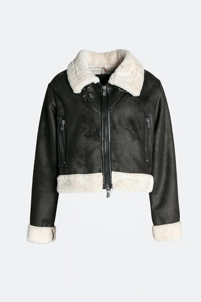 Ginevra Black Shearling Style 