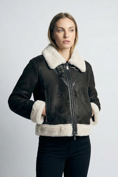 Ginevra Black Shearling Style 