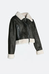 Ginevra Black Shearling Style  woman Barone firenze - 5