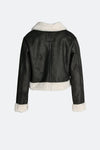 Ginevra Black Shearling Style  woman Barone firenze - 6
