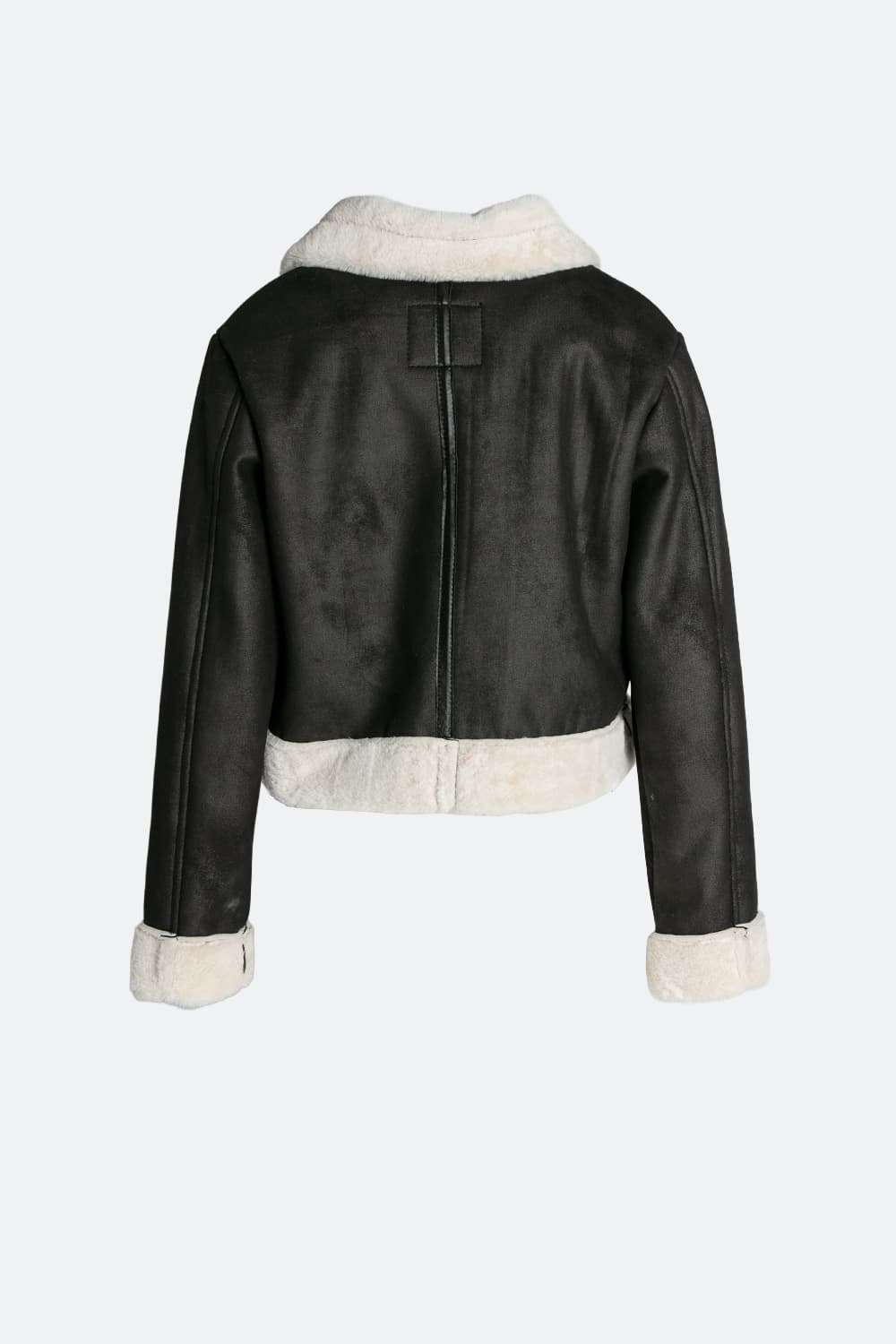 Ginevra Black Shearling Style  woman Barone firenze - 6