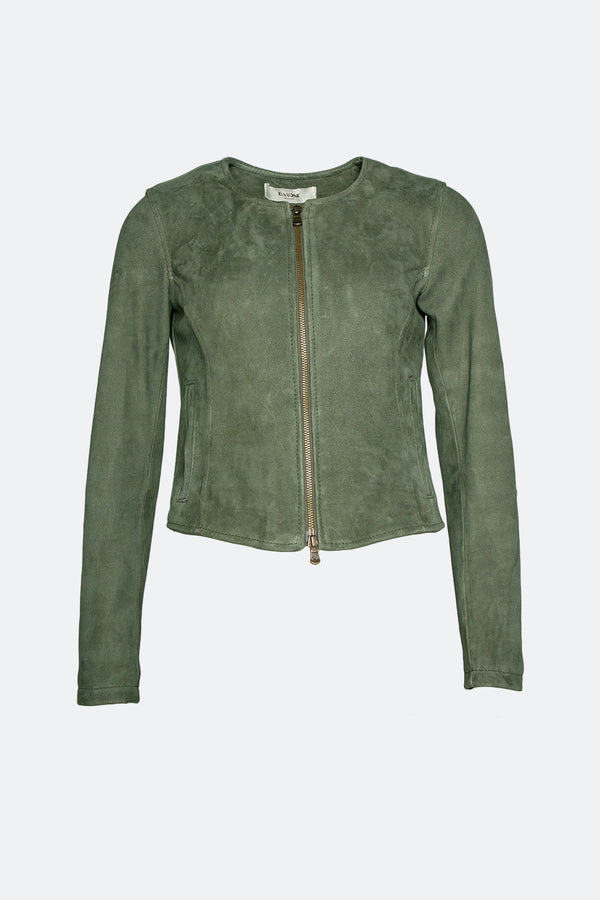 Short Green Suede Ire woman Barone firenze