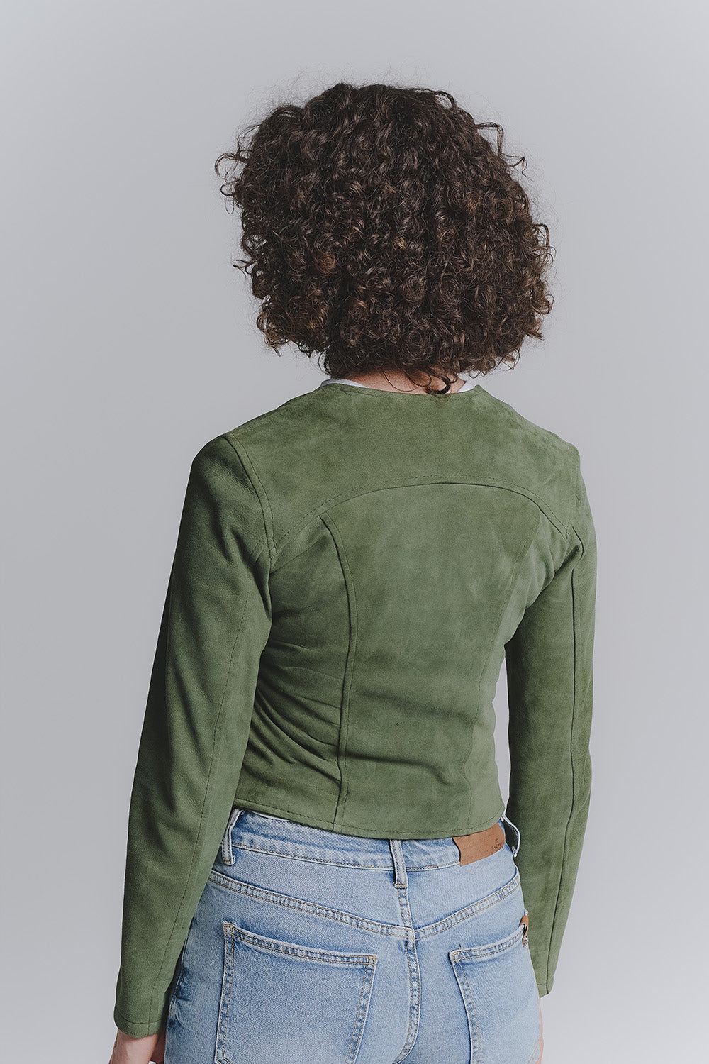 Short Green Suede Ire woman Barone firenze - 11