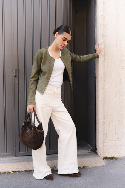 Ire Corto Camoscio Verde