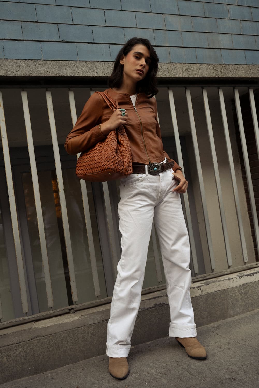 Irene Corto Gold Vintage giacca donna 100% vera pelle Made in Italy - Barone Firenze