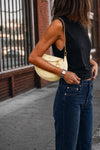Light Yellow Bea Belt Bag woman Barone firenze - 2