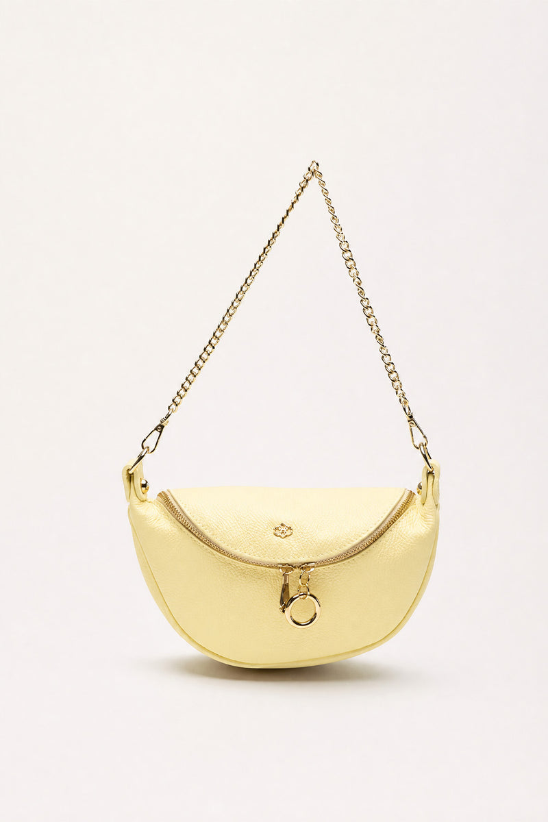Light Yellow Bea Belt Bag woman Barone firenze - 1