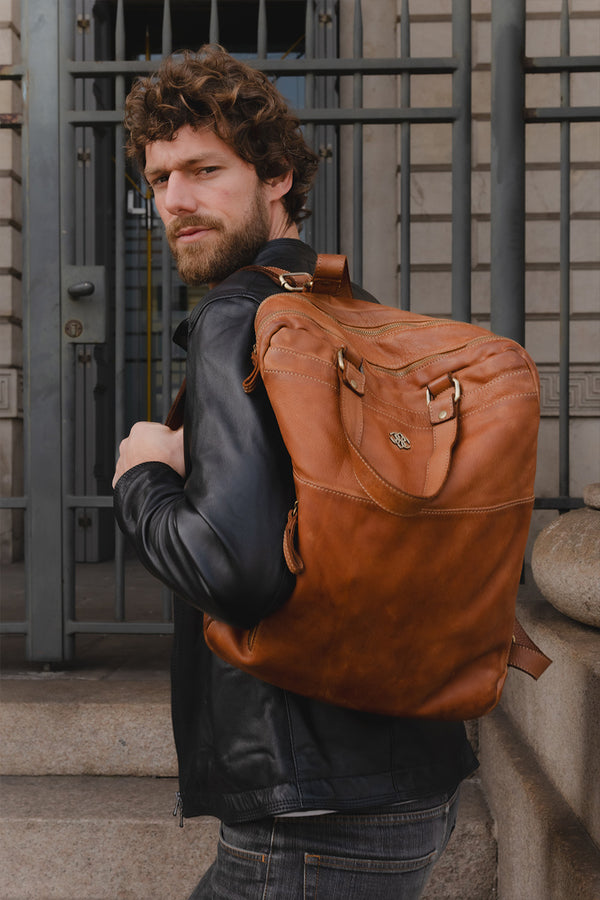 Bolgheri Cuoio Backpack unisex Barone firenze