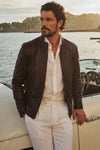 Massi Dark Brown Jacket  man Barone firenze - 5