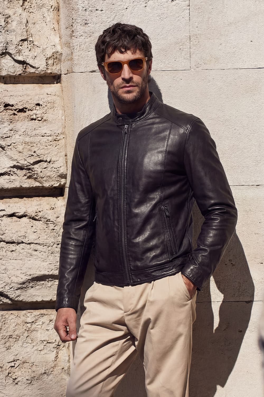 Massi Dark Brown Jacket  man Barone firenze - 11