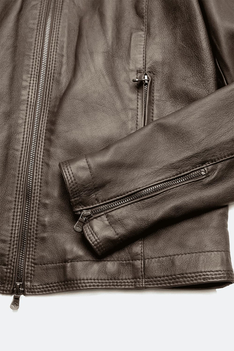 Massi Dark Brown Jacket  man Barone firenze - 10