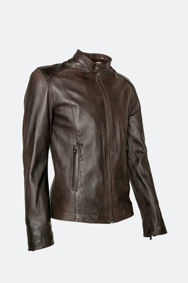 Massi Dark Brown Jacket  uomo Barone firenze