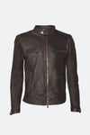 Michele Leather Jacket with Stitching man Barone firenze - 2
