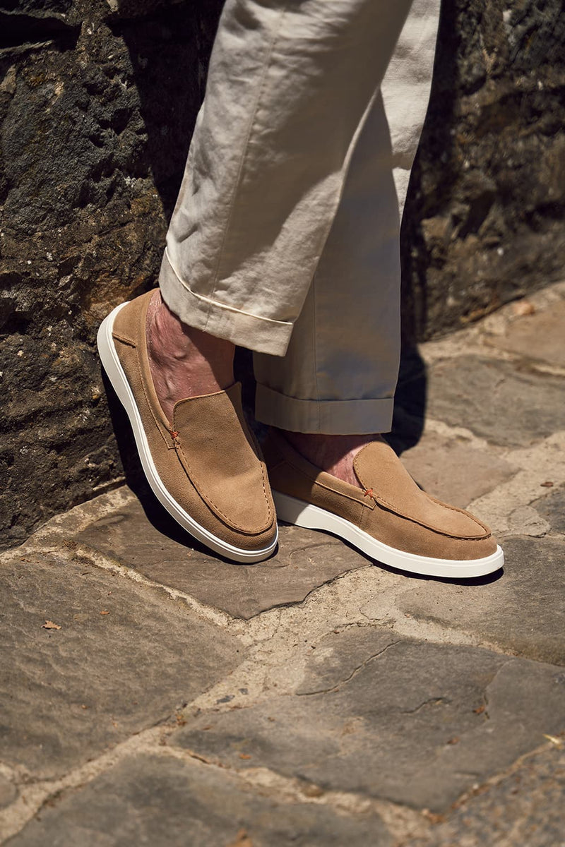 Men’s Suede Loafers man Barone firenze - 6