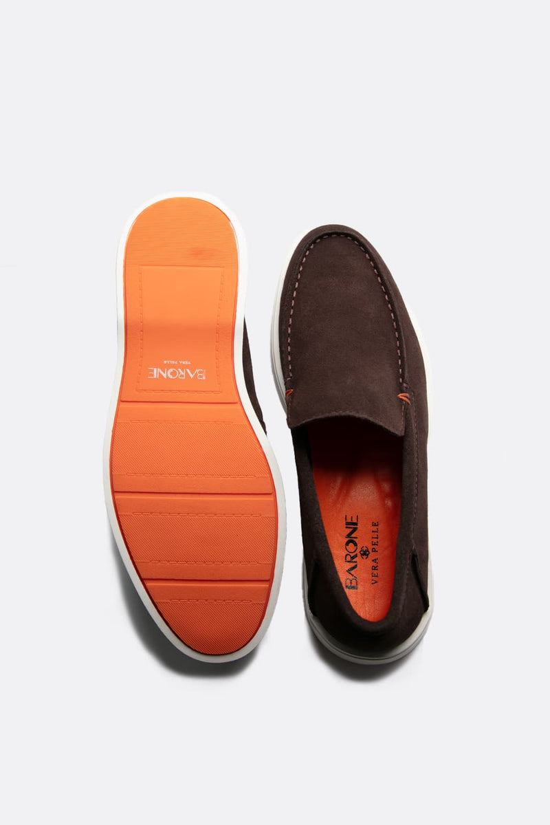 Men’s Suede Loafers man Barone firenze - 7