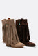 Nomade Suede Boots in Beige woman Barone firenze - 4