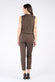 Shine Trousers Dark Brown woman Barone firenze - 3