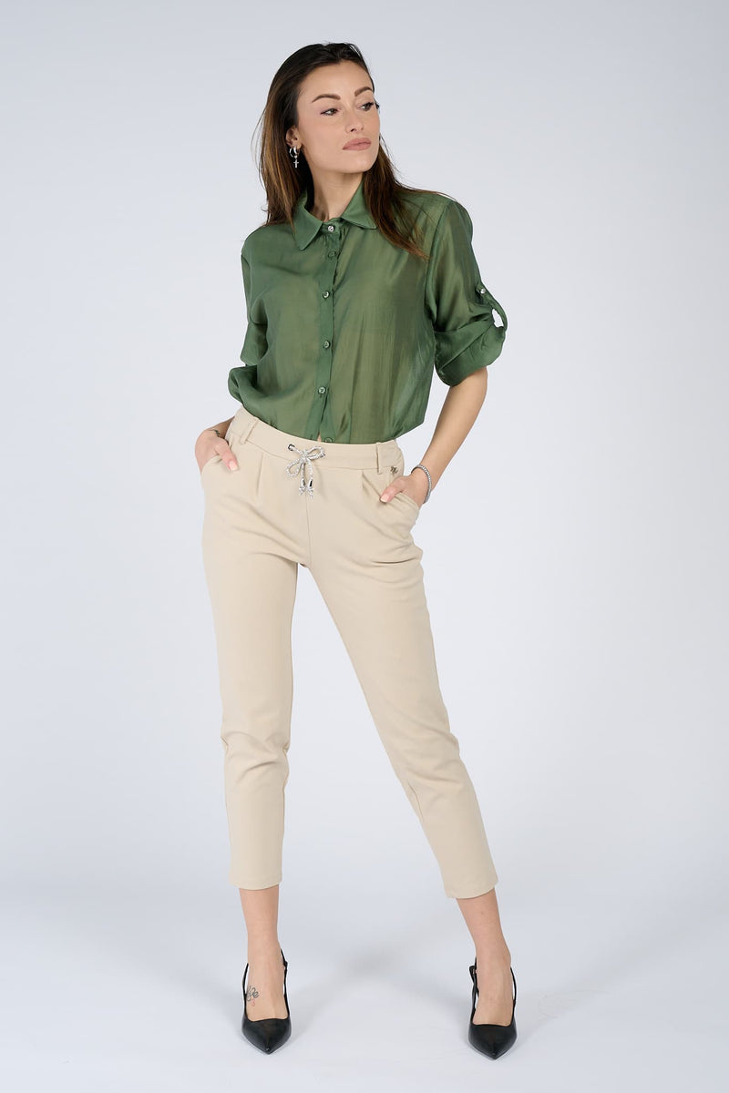 Shine trousers woman Barone firenze - 2
