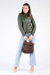 Pisa Dark Brown Backpack woman Barone firenze - 5