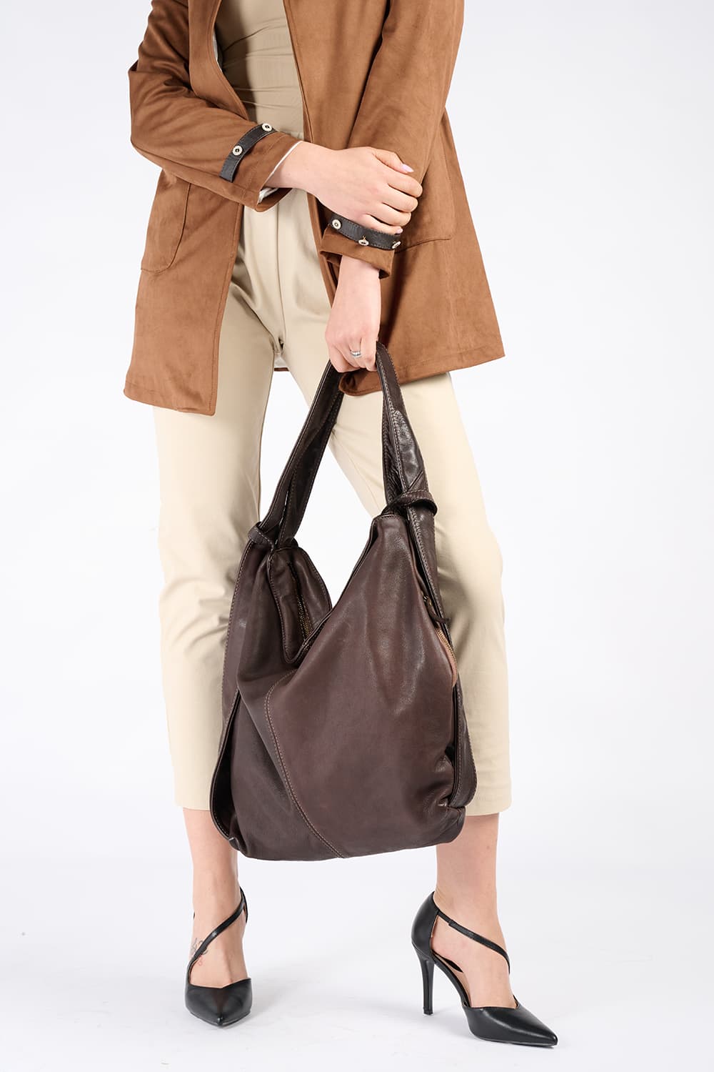 Pistoia Dark Brown woman Barone firenze - 2