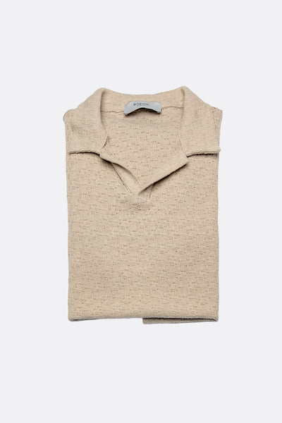 Men's Beige Polo Shirt
