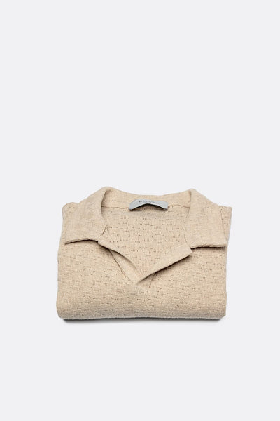 Men's Beige Polo Shirt