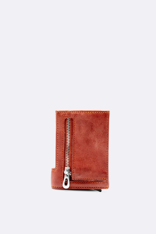 Double Card Holder for Men, Cognac man Barone firenze