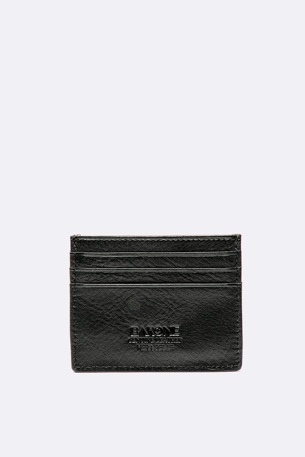 Portacarte Pocket Nero unisex Barone firenze