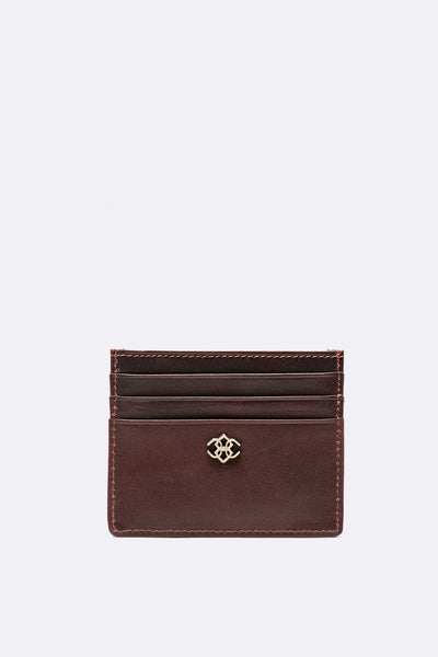 Pocket Card Holder Dark Brown