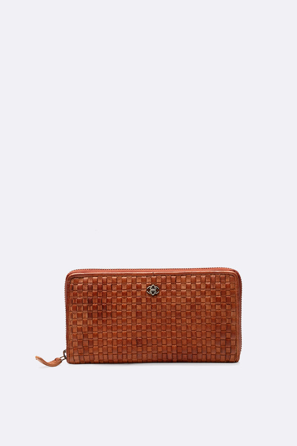 Portafoglio Intreccio Large Cuoio unisex Barone firenze