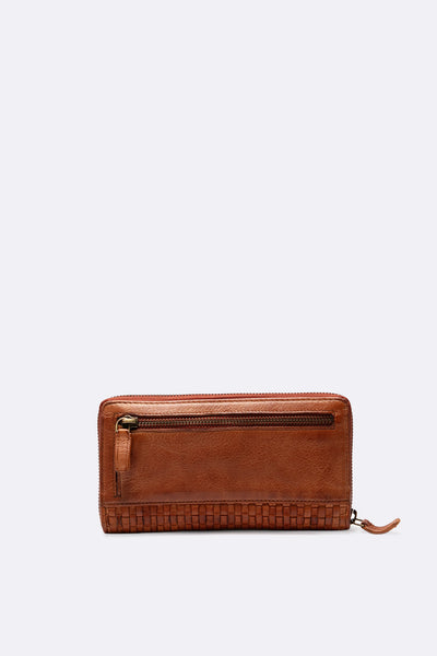 Woven Wallet Large Tan