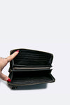 Large Woven Wallet in Black unisex Barone firenze - 4