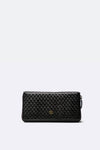 Large Woven Wallet in Black unisex Barone firenze - 1