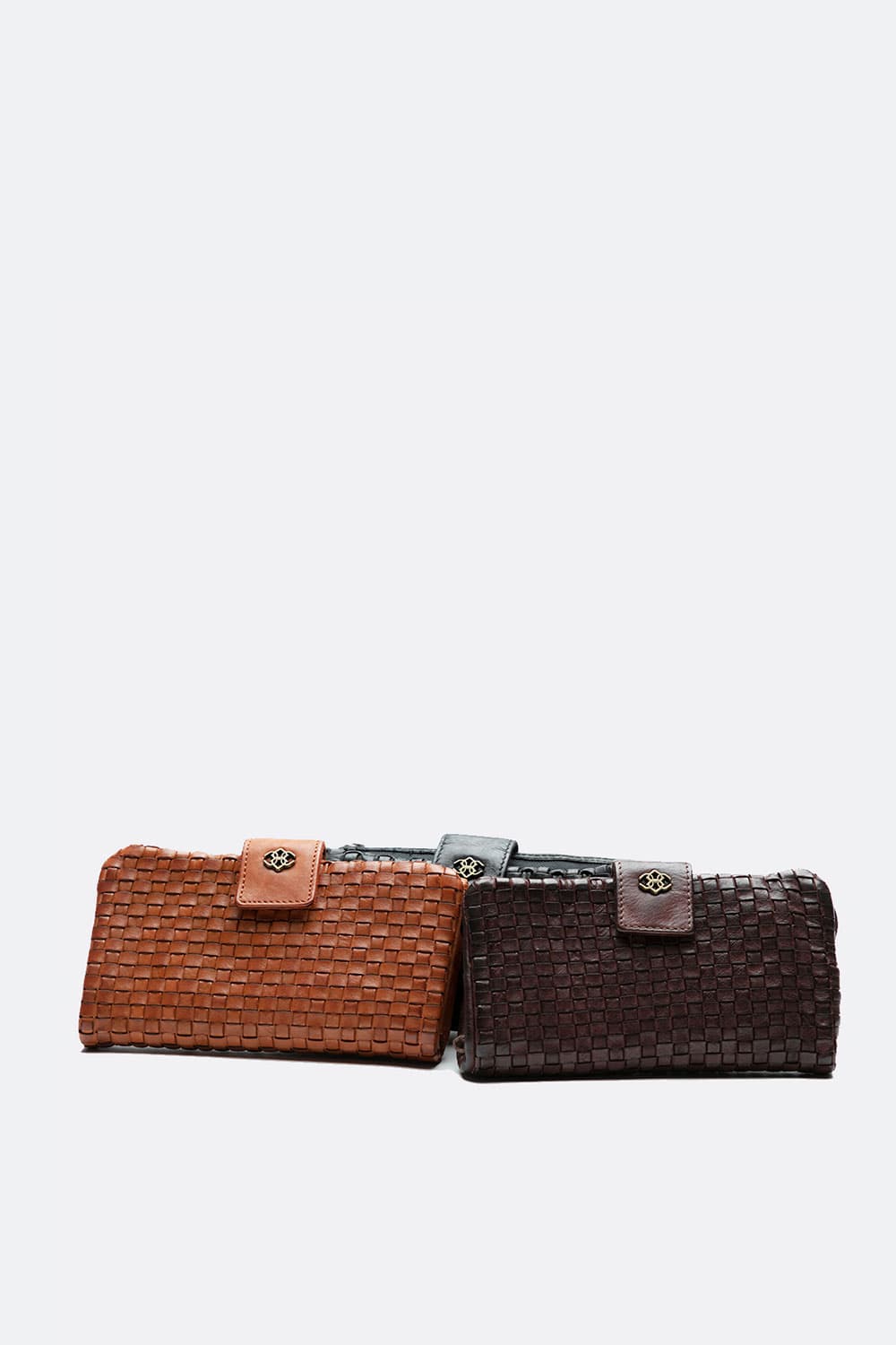 Intreccio Medium Button Wallet woman Barone firenze - 4