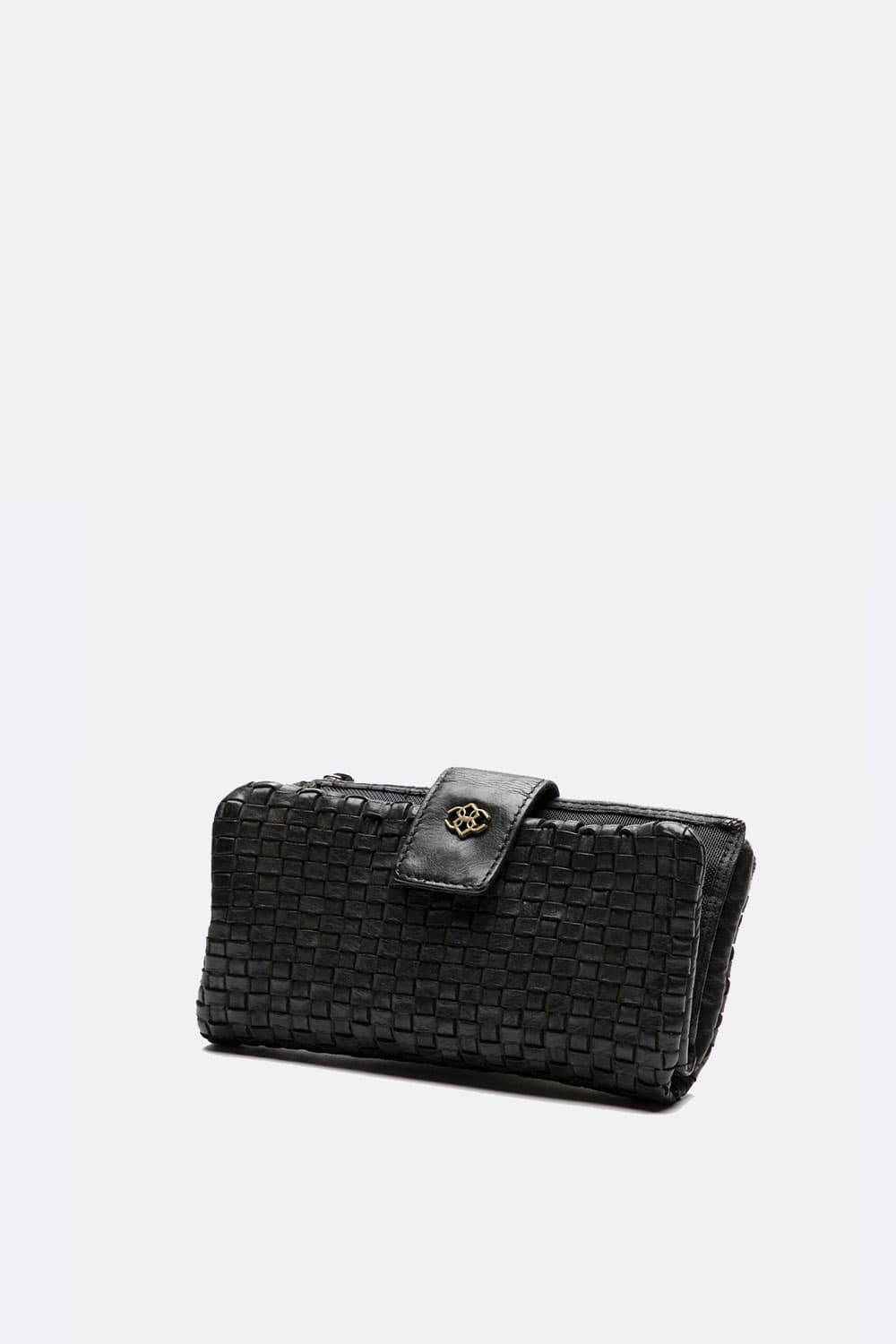 Intreccio Medium Button Wallet woman Barone firenze - 2