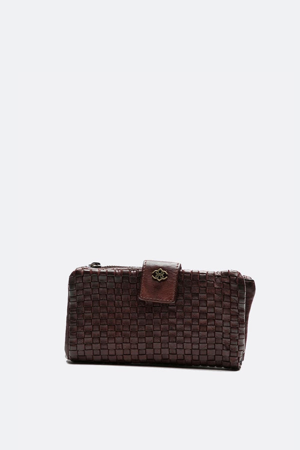 Intreccio Medium Button Wallet woman Barone firenze