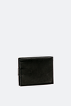 Oiled Wallet Black with Button   Barone firenze - 4