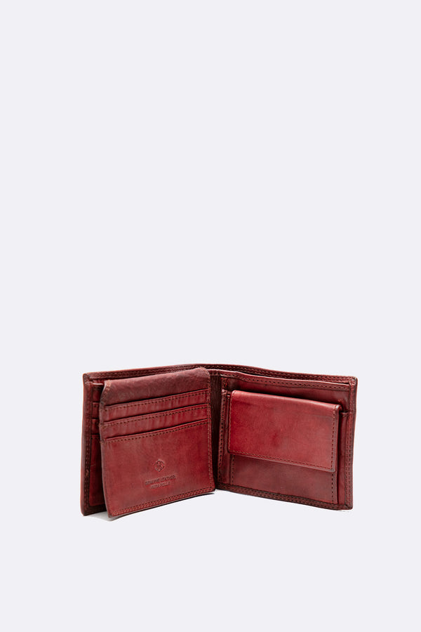 Portafoglio Basic Vintage Marrone Ruggine unisex Barone firenze