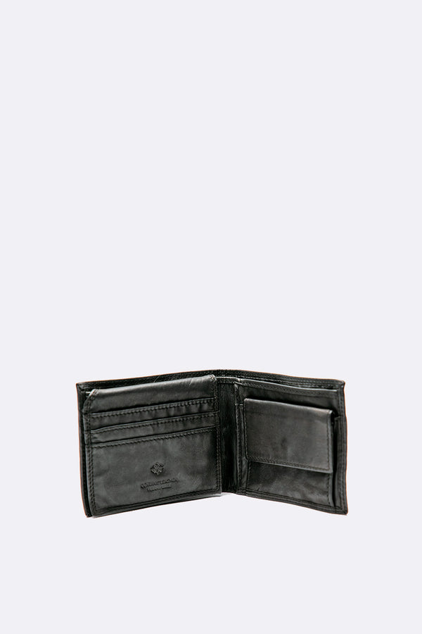Portafoglio Basic Vintage Nero unisex Barone firenze