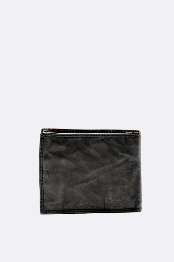 Portafoglio Basic Vintage Nero unisex Barone firenze