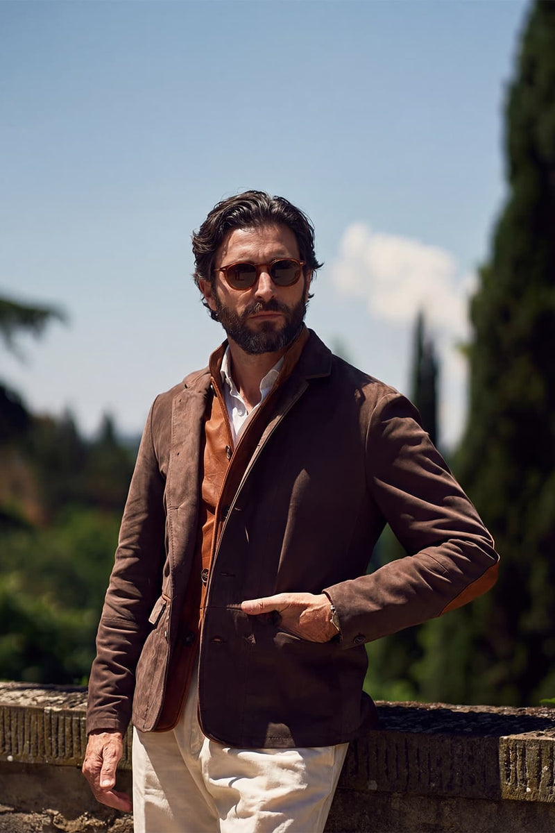 Renga Nubuck Bicolor man Barone firenze - 1