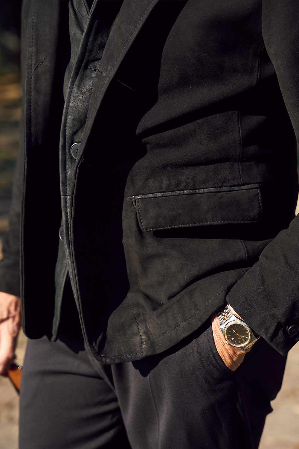 Renga Nubuck Black uomo Barone firenze - 5