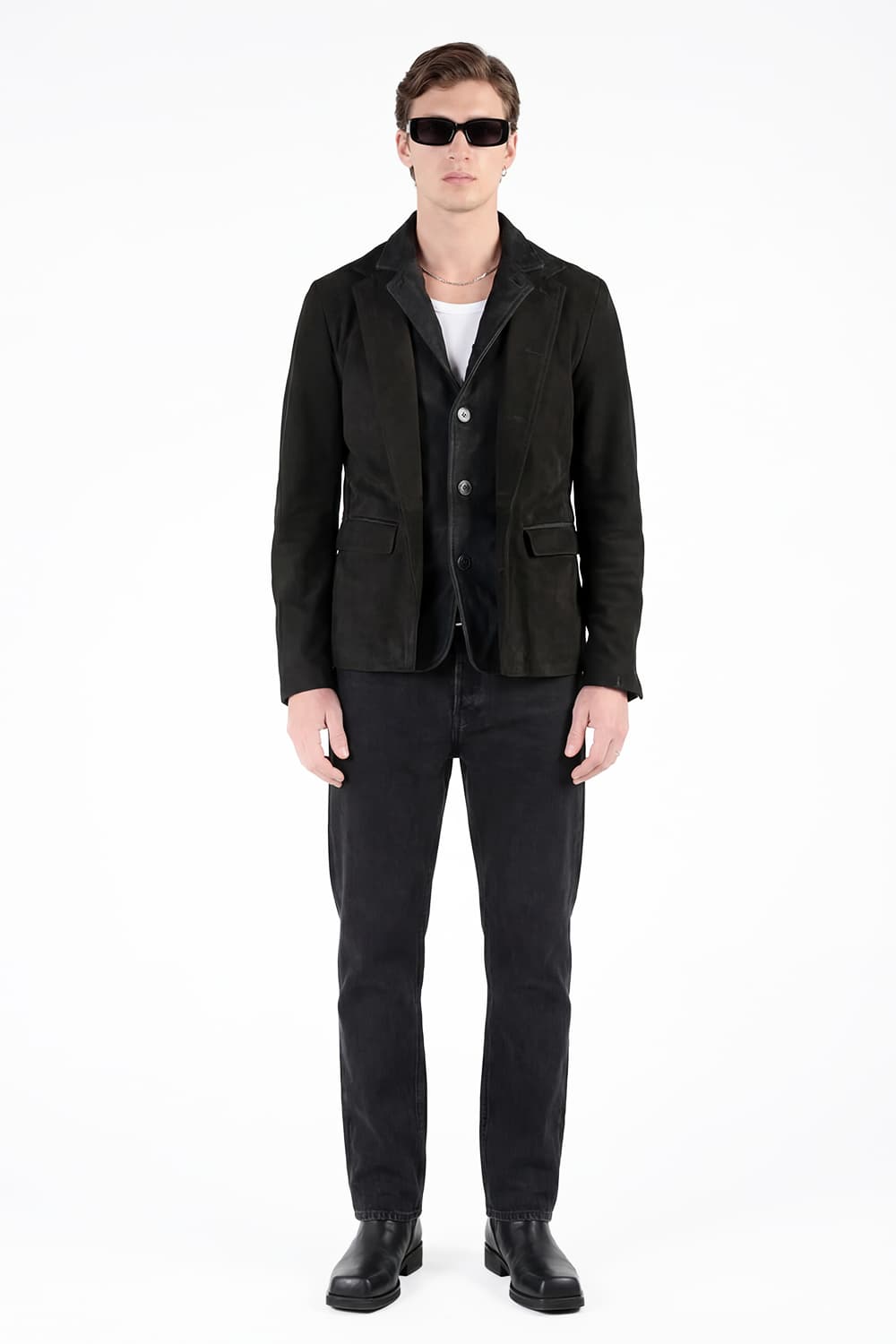 Renga Nubuck Black uomo Barone firenze - 2