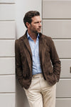 Renga Nubuck Dark Brown man Barone firenze - 3