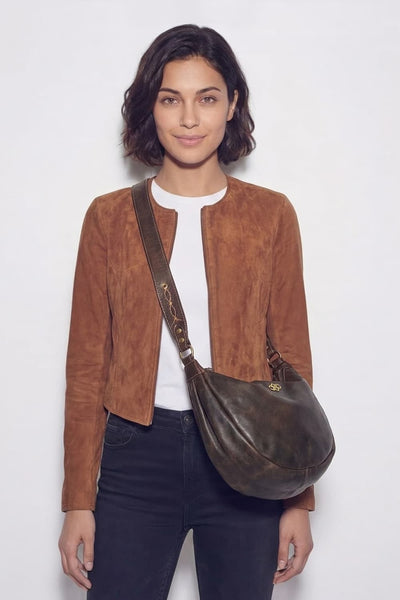 Santa Croce Belt Bag in Dark Brown